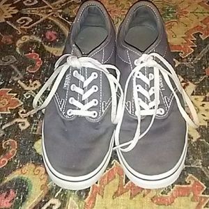 Gray Vans Canvas Shoes Size 7
